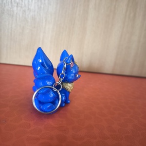 Kék kilencfarkú róka kulcstartó - táska & tok - kulcstartó & táskadísz - kulcstartó - Meska.hu