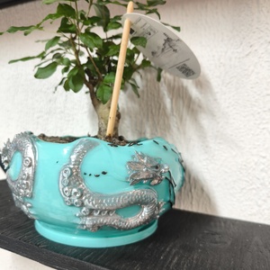 Sárkányos Bonsai Kaspó - otthon & életmód - virágdekoráció - virágtartó - kaspó - Meska.hu