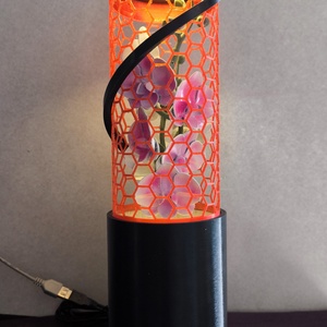 Orchideás hangulat lámpa - otthon & életmód - lámpa - asztali lámpa - Meska.hu