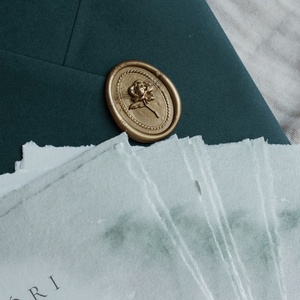 Sötétzöld rusztikus meghívó - esküvő - meghívó & kártya - meghívó - Meska.hu