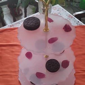 3 szintes sütemény kínáló, Otthon & Életmód, Konyhafelszerelés, tálalás, Tálalás, Kínálótál, Mindenmás, MESKA