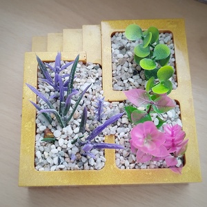 Virág tartó apró pozsgásoknak és kaktuszoknak -  - Meska.hu