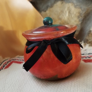 Tároló edény tetővel, Ékszer, Ékszertartó, Ékszertartó tál, Mindenmás, MESKA