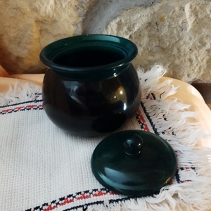 Tároló edény tetővel - ékszer - ékszertartó - ékszertartó tál - Meska.hu