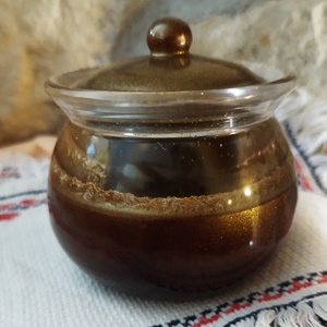 Tároló edény tetővel , Ékszer, Ékszertartó, Ékszertartó tál, , MESKA