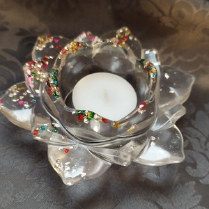 Lótusz virág alakú mécses tartó , Otthon & Életmód, Dekoráció, Asztal és polc dekoráció, Asztaldísz, , MESKA