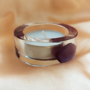 Mécsestartó rózsa szirommal , Otthon & Életmód, Dekoráció, Asztal és polc dekoráció, Dekorációs tál, tartó, Mindenmás, MESKA