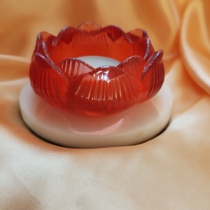 Virág alakú mécsestartó  - otthon & életmód - dekoráció - asztal és polc dekoráció - asztaldísz - Meska.hu