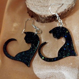 Cica fülbevaló  - ékszer - fülbevaló - fülékszer - Meska.hu