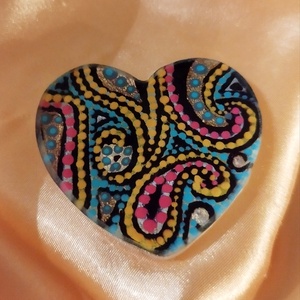 Kézzel festett hűtőmágnes, Otthon & Életmód, Konyhafelszerelés, tálalás, Konyhai dekoráció, Hűtőmágnes, , MESKA