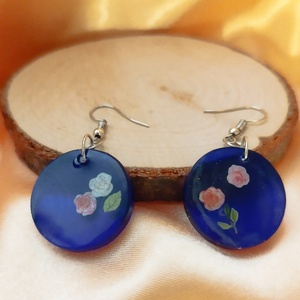 Kék színű kör alakú női fülbevaló és medál, Ékszer, Ékszerszett, , MESKA