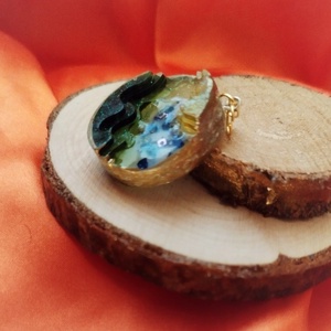 Dombor mintás színes női medál - ékszer - nyaklánc - medál - Meska.hu