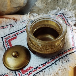 Tároló edény tetővel  - ékszer - ékszertartó - ékszerdoboz - Meska.hu