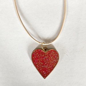 Piros szív alakú női medál, Ékszer, Nyaklánc, Medál, , MESKA