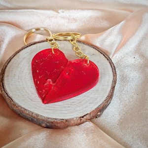 Össze illeszthető szív kulcstartó pároknak - táska & tok - kulcstartó & táskadísz - kulcstartó - Meska.hu