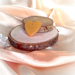 Arany színű szív alakú medál, Ékszer, Nyaklánc, Medál, Ékszerkészítés, MESKA
