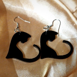 Cica fülbevaló - ékszer - fülbevaló - fülékszer - Meska.hu