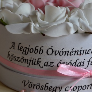 Szöveges virágbox Óvónéninek - otthon & lakás - dekoráció - Meska.hu