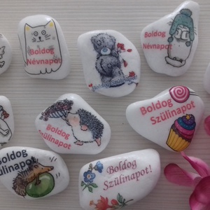 10 db Szöveges ajándék díszkő -  - Meska.hu