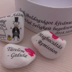 Motivációs német-magyar kövek díszdobozzal -  - Meska.hu