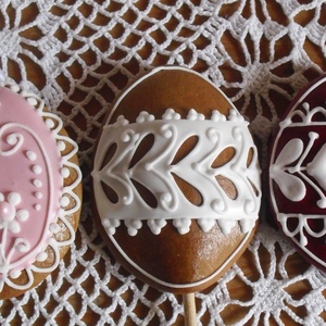 Húsvéti tojások mézeskalácsból 3 db (kicsi) - otthon & életmód - dekoráció - dísztárgy - Meska.hu