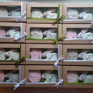 Húsveti szett-nyulas - otthon & életmód - dekoráció - dísztárgy - Meska.hu