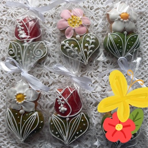  Kisvirágok  5 db, Esküvő, Emlék & Ajándék, Köszönőajándék, Mézeskalácssütés, MESKA