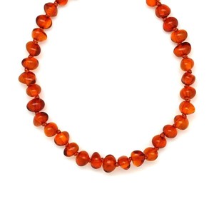 Borostyán sötét barna baba nyaklánc 30cm, Játék & Sport, 3 éves kor alattiaknak, Rágcsalánc, , MESKA