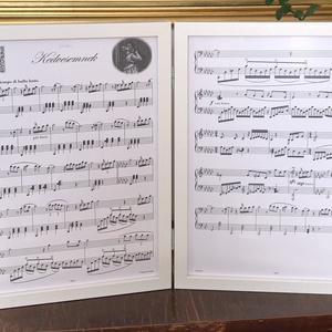 P R E M I U M   Egyedi romantikus zongoradarab (2�A4-es szárnykeretes díszkottával, QR-kódos videómontázzsal, audióval), Otthon & Életmód, Dekoráció, Asztal és polc dekoráció, Zenedoboz, Mindenmás, MESKA