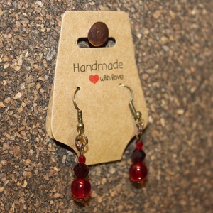 Bordó gyöngy fülbevaló - ékszer - fülbevaló - lógó fülbevaló - Meska.hu Bordó gyöngy fülbevaló - ékszer - fülbevaló - lógó fülbevaló - Meska.hu