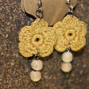 Sárga horgolt fülbevaló - ékszer - fülbevaló - lógó fülbevaló - Meska.hu Sárga horgolt fülbevaló - ékszer - fülbevaló - lógó fülbevaló - Meska.hu