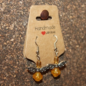 Sárga gyöngy angyalka fülbevaló - ékszer - fülbevaló - lógó fülbevaló - Meska.hu Sárga gyöngy angyalka fülbevaló - ékszer - fülbevaló - lógó fülbevaló - Meska.hu