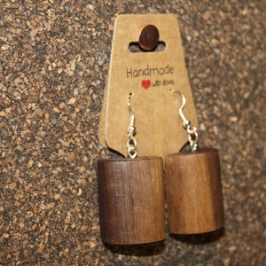 Fekete dió kézműves fülbevaló - ékszer - fülbevaló - lógó fülbevaló - Meska.hu Fekete dió kézműves fülbevaló - ékszer - fülbevaló - lógó fülbevaló - Meska.hu