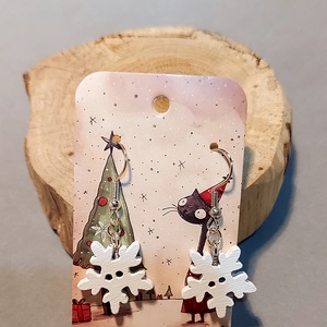 Karácsonyi fülbevaló - Meska.hu