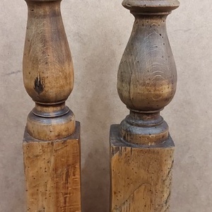 Country stílusú  tölgyfa bútorból készített gyertyatartó párban, Otthon & Életmód, Gyertya, illat, aroma, Gyertyatartó, , MESKA