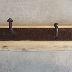 Egyedi formájú rusztikus fogas, fali akasztó juhar fából, Otthon & Életmód, Bútor, Fogas, , MESKA