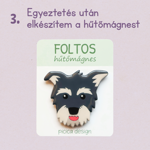 A Te kutyád hűtőmágnes - otthon & életmód - konyhafelszerelés, tálalás - konyhai dekoráció - hűtőmágnes - Meska.hu