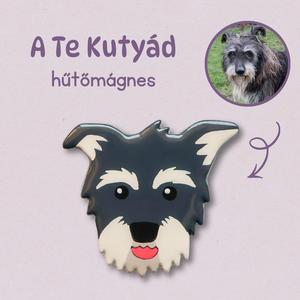A Te kutyád hűtőmágnes, Otthon & Életmód, Konyhafelszerelés, tálalás, Konyhai dekoráció, Hűtőmágnes, Gyurma, Festett tárgyak, MESKA