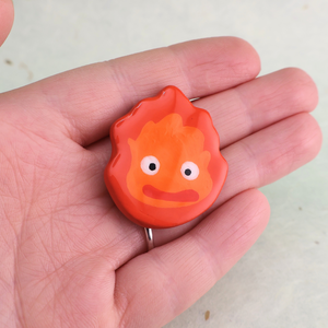 Calcifer hűtőmágnes - Ghibli kollekció - otthon & életmód - konyhafelszerelés, tálalás - konyhai dekoráció - hűtőmágnes - Meska.hu