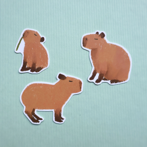 Kapibara matrica csomag - otthon & életmód - papír, írószer - matrica, matrica csomag - Meska.hu