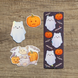 Halloween könyvjelző és matrica csomag - Meska.hu