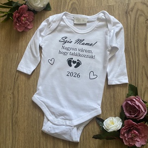 Baba bejelentő ajándék egyedi body  - játék & sport - Meska.hu