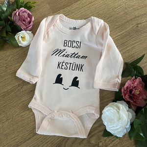 Baba köszöntő body- egyedi felirattal - játék & sport - babalátogató ajándékcsomag - Meska.hu