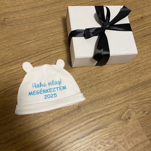 Baba bejelentő sapka- egyedi felirattal, apukának, nagyszülőknek, rokonoknak, barátoknak - játék & sport - babalátogató ajándékcsomag - Meska.hu