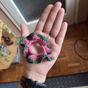 Horgolt scrunchie - ruha & divat - hajdísz & hajcsat - hajgumi - Meska.hu