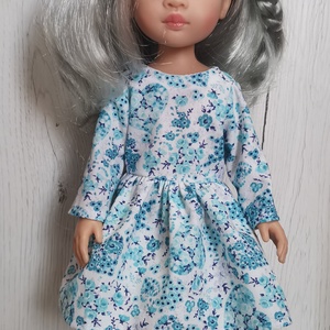32 cm-es Paola Reina játékbaba ruha bugyival (türkiz virágos )  - Meska.hu