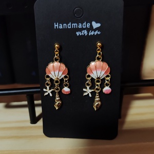 Divatos kagylós Fülbevaló - ékszer - fülbevaló - lógó fülbevaló - Meska.hu