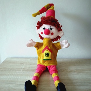 Bohóc kesztyűbáb, Játék & Sport, Bábok, Kesztyűbáb, Baba-és bábkészítés, Varrás, MESKA