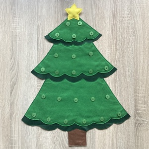 Fenyőfa 24 db különböző dísszel. - karácsony - adventi díszek - adventi ablakdekoráció - Meska.hu