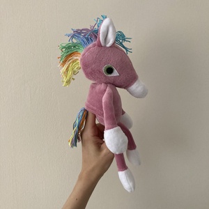 Póni plüssfigura és báb egyben. - játék & sport - plüssállat & játékfigura - ló - Meska.hu